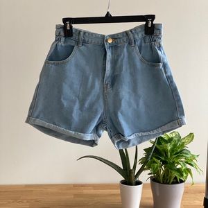 NEW Cuffed Denim Shorts